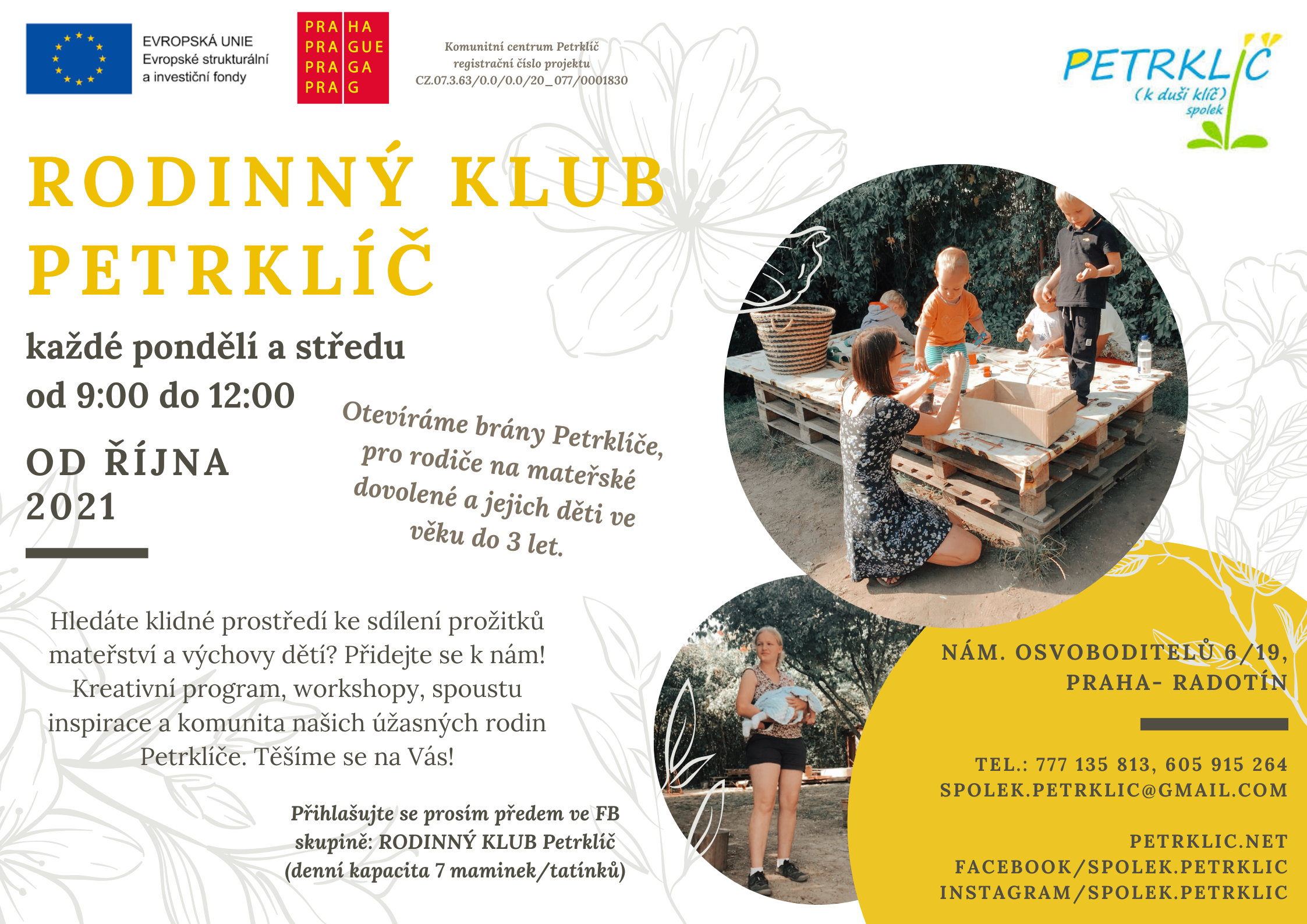 Rodinný klub - leták